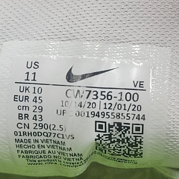 Nike Zoom Pegasus 38 White - Picture 10 of 10
